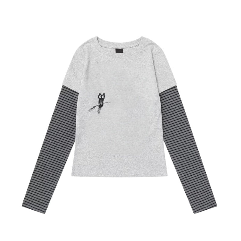 Lightweight Striped Colorblock Long Sleeve