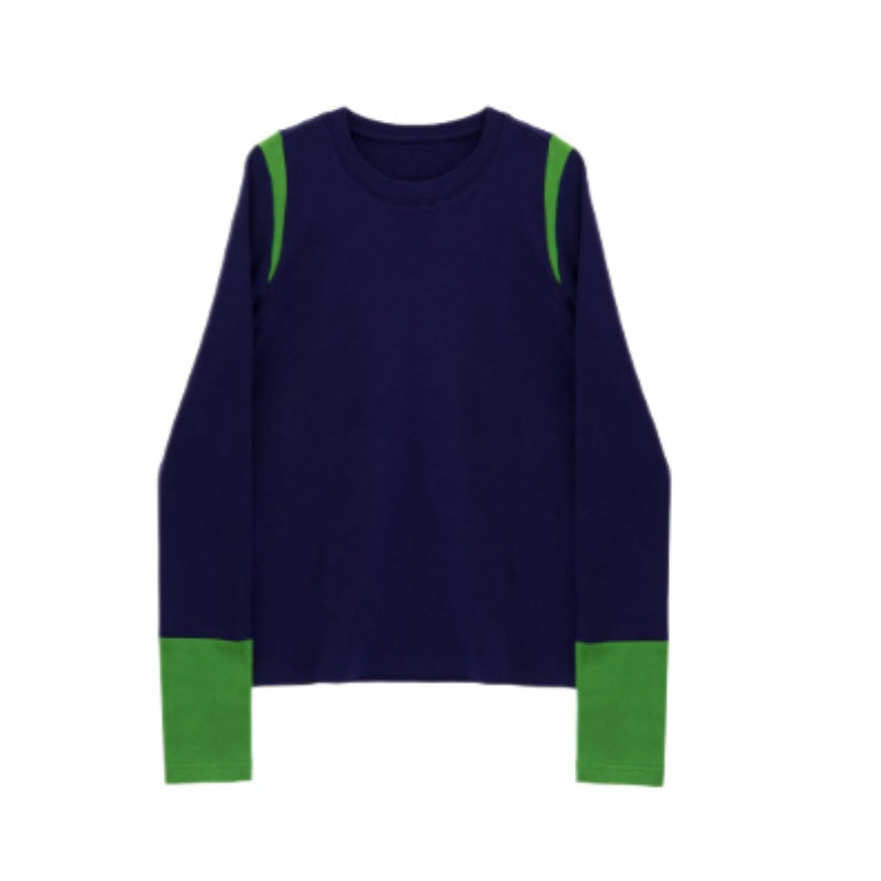 Vintage Colorblock Slim-Fit Long Sleeve