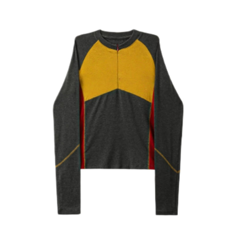 Colorblock Slim-Fit Stretch Long Sleeve